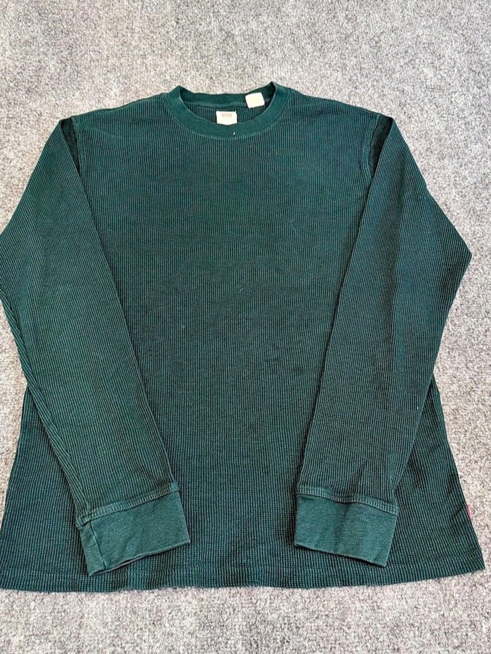 Levi's Long-Sleeve Standard Fit Thermal Shirt Green Large
